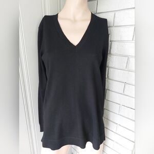 Top- Black V Neck- Size: S - Verve Ami